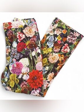 RARE & DISCONTINUED Urban Outfitters abstract floral print velvet / velour pants